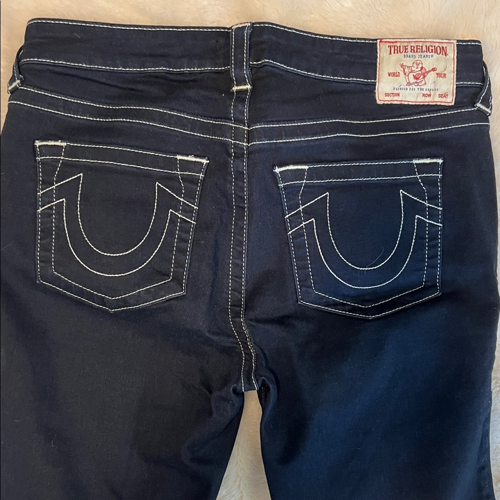 True Religion Becca Mid Rise Bootcut black Jeans